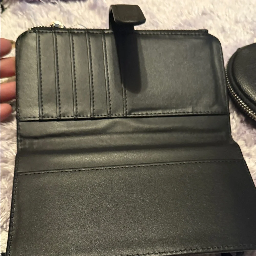 LChristian Lacroix Black camera Bag and Wallet Set NWT - Picture 5 of 11